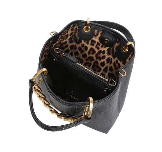 BORSE A MANO BETH JEWELS BRACCIALINI NERA CATENA GOLD MEDIA