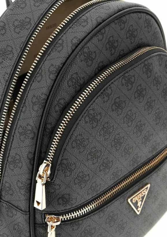 ZAINI MANHATTAN II GUESS LOGO ALL OVER BLACK