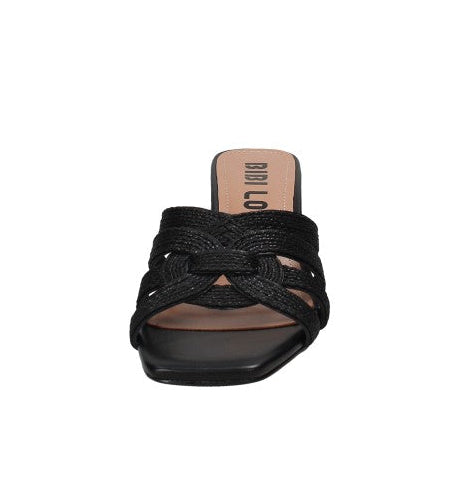 SANDALI TESSUTO INTRECCIATO BIBI LOU NERO
