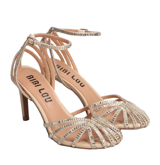 SANDALI SERABI STRASS BIBI LOU BEIGE