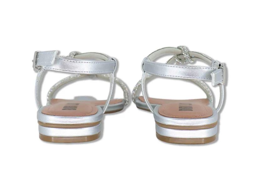SANDALI FLAT BIBI LOU MYNA SILVER