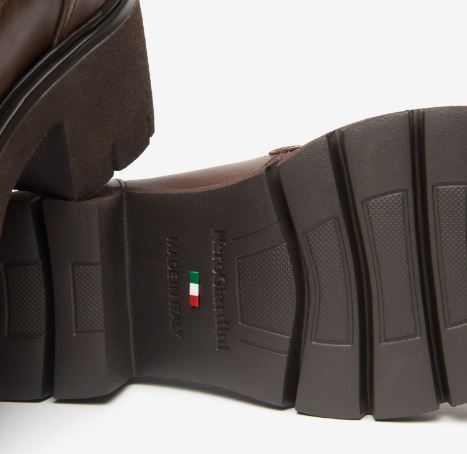 MOCASSINI PELLE NEROGIARDINI MARRONE