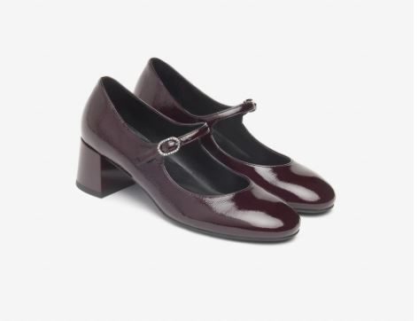 DECOLLETE' VERNICE PELLE NEROGIARDINI BORDEAUX