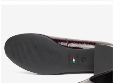 DECOLLETE' VERNICE PELLE NEROGIARDINI BORDEAUX