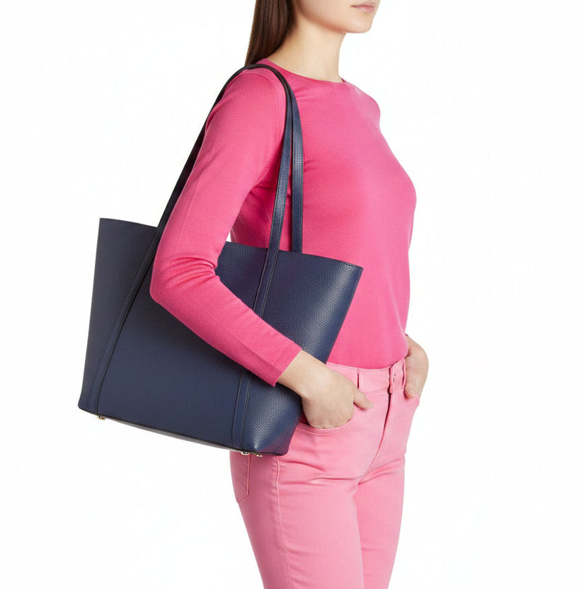 BORSE SHOPPING DOUBLE BRACCIALINI BLU