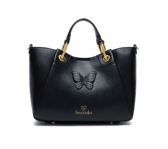 BORSE A MANO AMY BIJOUX BRACCIALINI NERA MEDIA