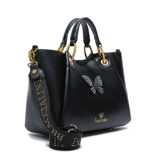 BORSE A MANO AMY BIJOUX BRACCIALINI NERA MEDIA