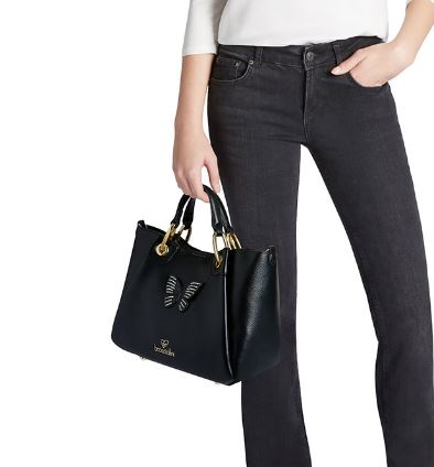 BORSE A MANO AMY BIJOUX BRACCIALINI NERA MEDIA
