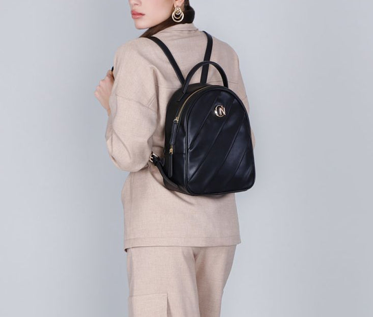 ZAINI PLISSETTATURA CAFENOIR NERO