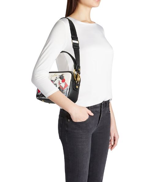 BORSE A SPALLA TRACOLLA CARTOLINE BRACCIALINI AMSTERDAM GATTO SILVESTRO