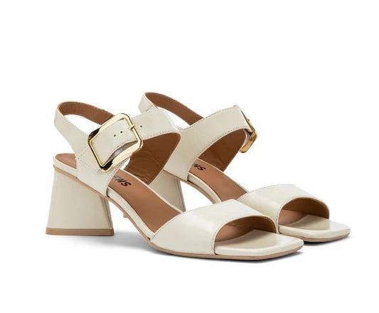 SANDALI CARRY CITY PELLE LUCIDA TALCO