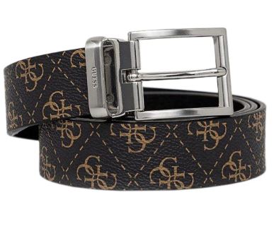 CINTURE REVERSIBILE GUESS MARRONE NERA