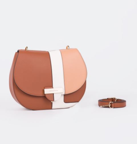 TRACOLLE VICTORIA CROMIA PELLE BIANCO NOCCIOLA