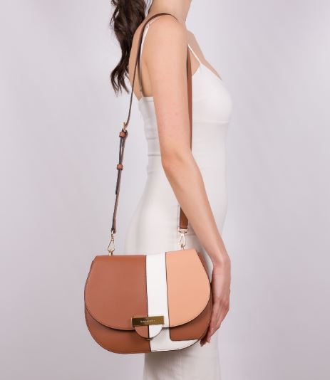 TRACOLLE VICTORIA CROMIA PELLE BIANCO NOCCIOLA