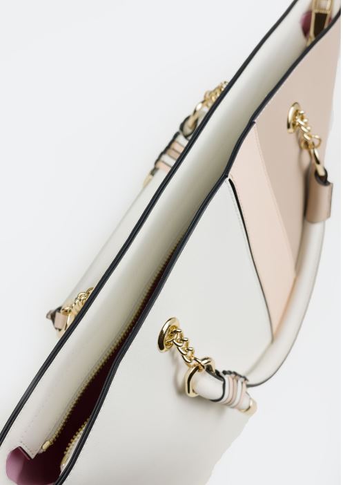 BORSE A MANO LADIE BAG VICTORIA BIANCO BEIGE