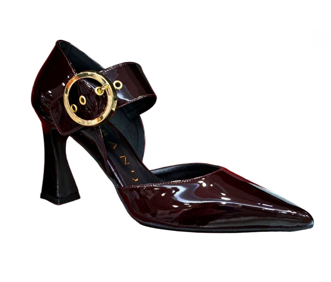 DECOLLETE' VERNICE ALBANO BORDEAUX SCURO