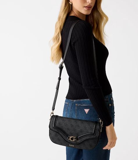 BORSE A SPALLA DEA GUESS NERA PICCOLA
