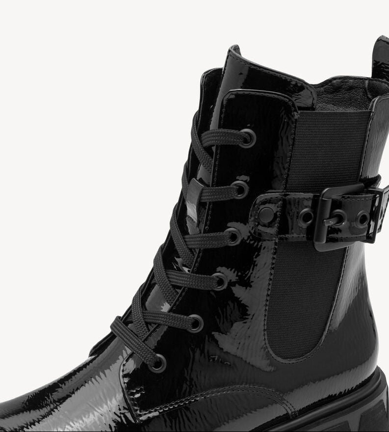 ANFIBI ELASTICO LATERALE MARCO TOZZI NERO LUCIDO