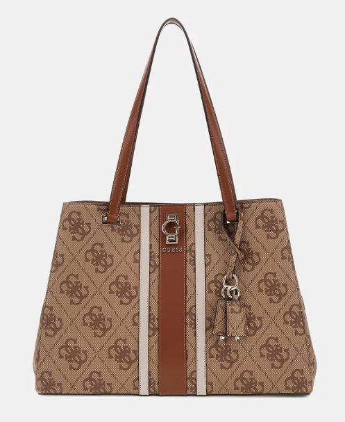 BORSE SHOPPING ERENIA 4G GUESS MARRONE GRANDE