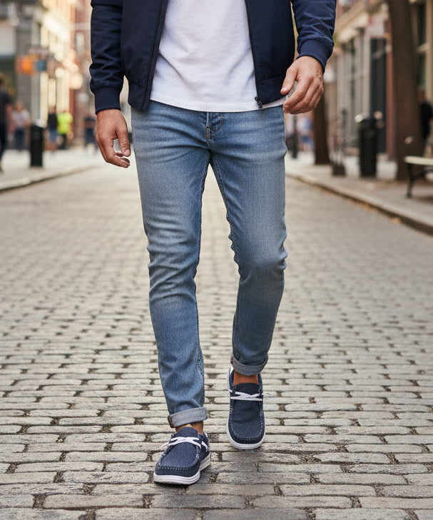 MOCASSINI EVERLAST TESSUTO NAVY