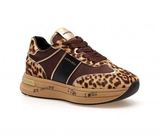 SNEAKERS MELISSA PELLE APEPAZZA MARRONE ANIMALIER