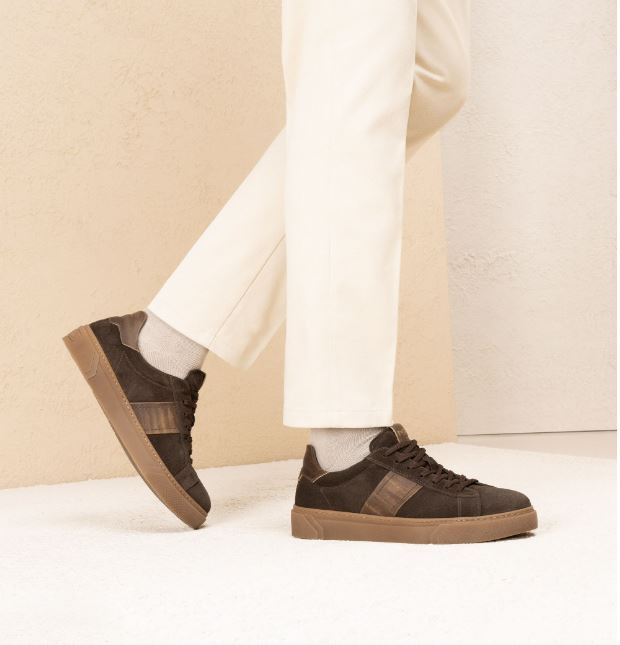 SNEAKERS SCAMOSCIATA NEROGIARDINI T.MORO