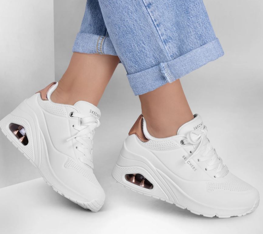 SNEAKERS UNO WEDGE HI STEPS SKECHERS BIANCA