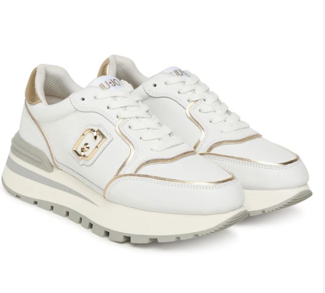 SNEAKERS AMAZING 25 LIU JO WHATE GOLD