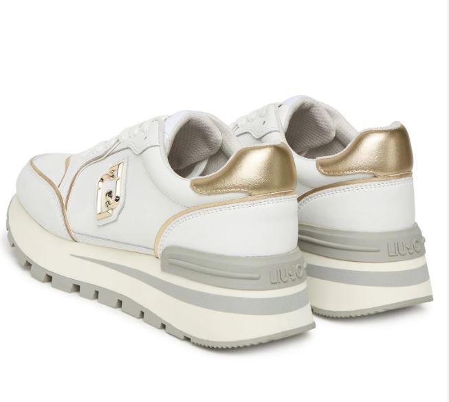 SNEAKERS AMAZING 25 LIU JO WHATE GOLD