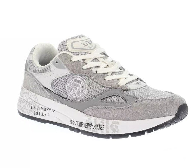 SNEAKERS CAMOSCIO TESSUTO GRIGIO