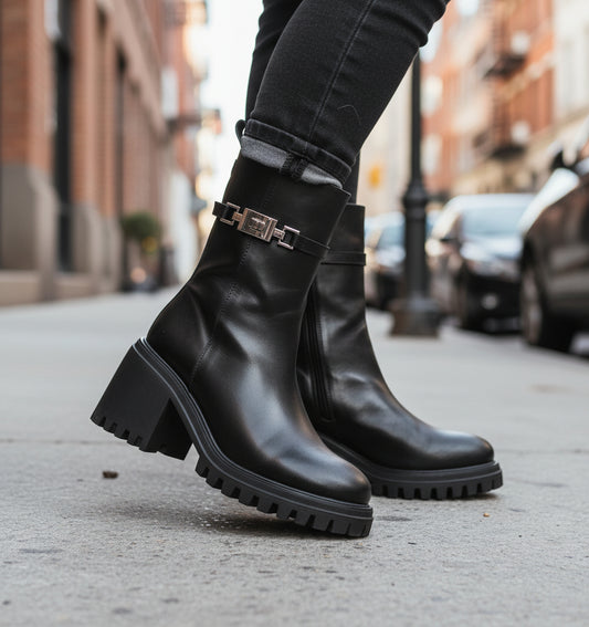 STIVALETTI DEVA PELLE MORBIDA GIO+ NERO