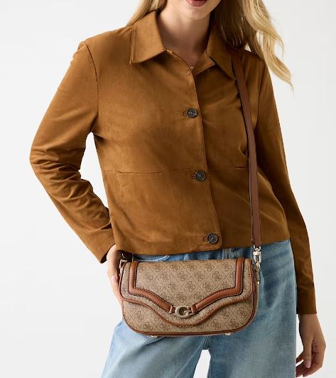 BORSE A SPALLA DEA GUESS MARRONE PICCOLA