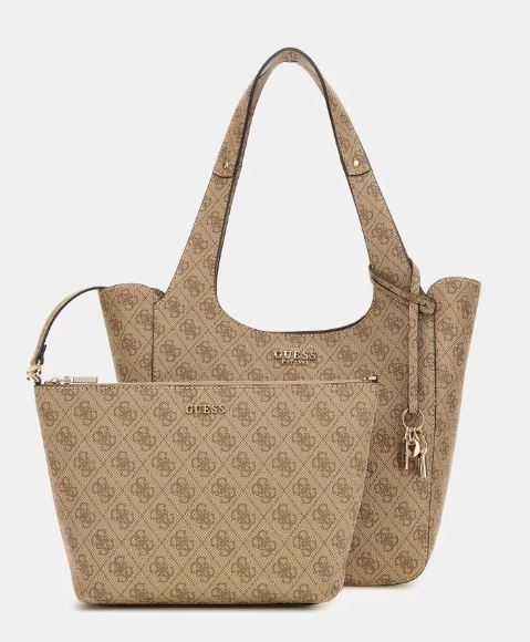 BORSE SHOPPING CALISPA 4G GUESS LATTE BEIGE
