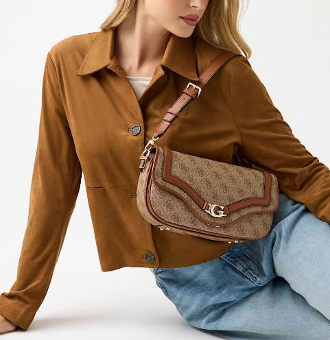 BORSE A SPALLA DEA GUESS MARRONE PICCOLA