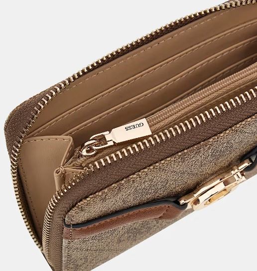 PORTAFOGLI DEA 4G LOGO GUESS BEIGE PICCOLO