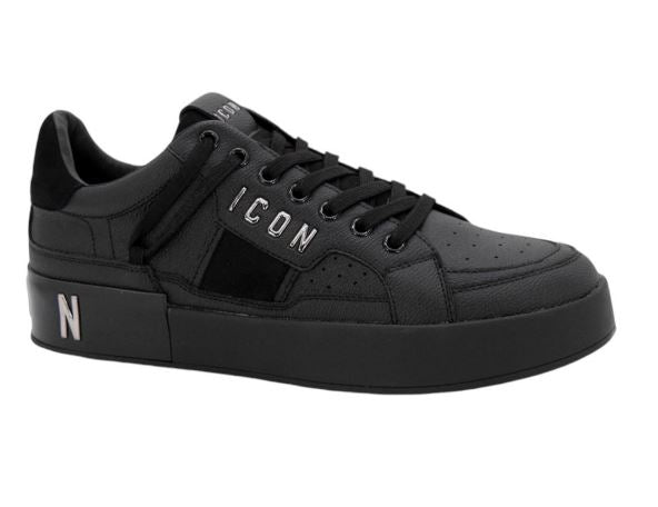 SNEAKERS CON DETTAGLI CONTRASTO NERO