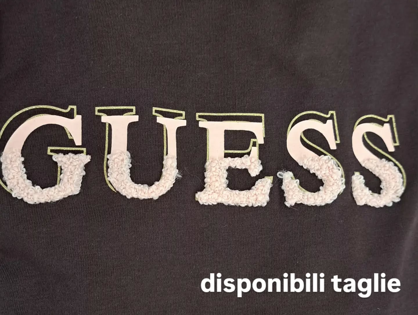 MAGLIETTE GUESS LOGO MAXI MARRONE