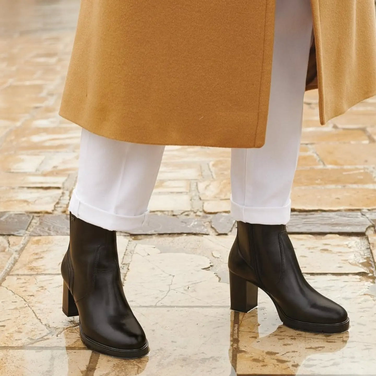 STIVALETTI PELLE VALLEVERDE ELASTICO MARRONE
