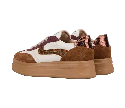 SNEAKERS PELLE JANET&JANET COGNAC