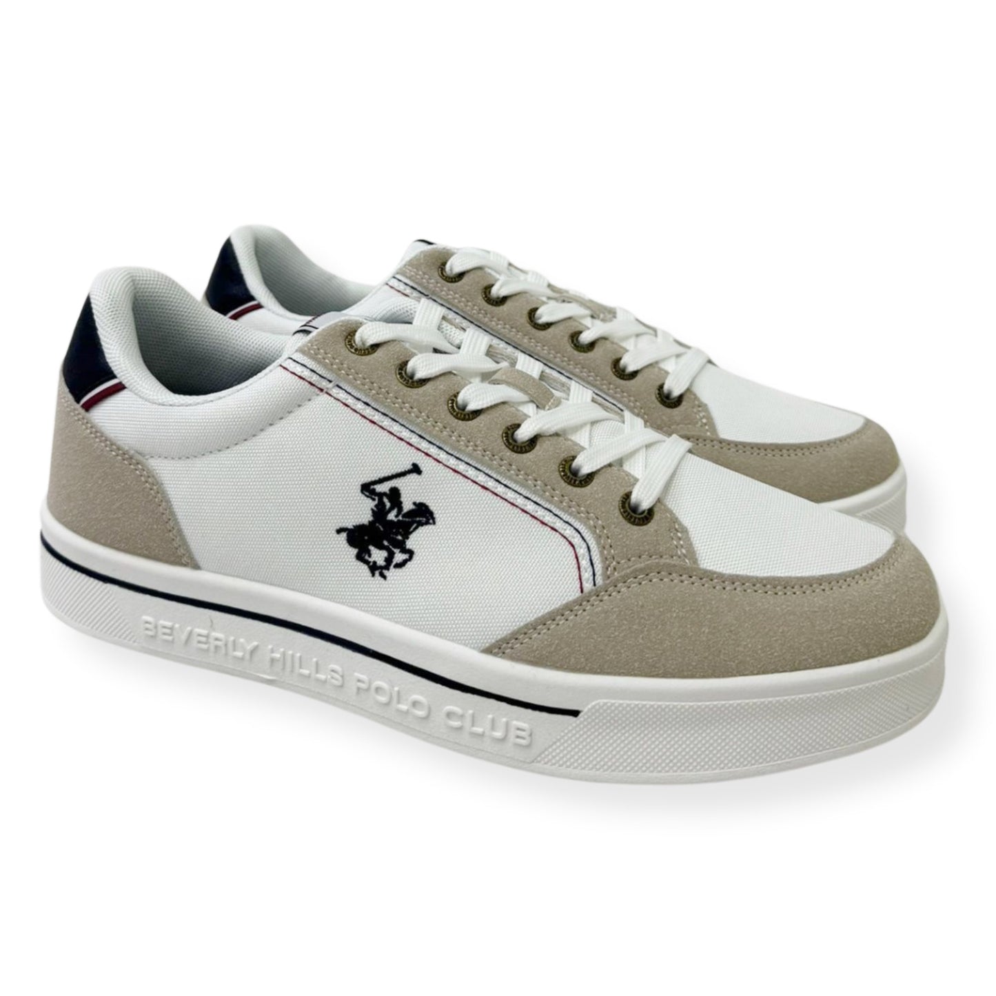 SNEAKERS LYNCON MIX BEVERLY HILLS POLO CLUB WHITE BEIGE