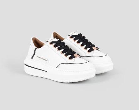 SNEAKERS LANCASTER WOMAN WHITE BLACK