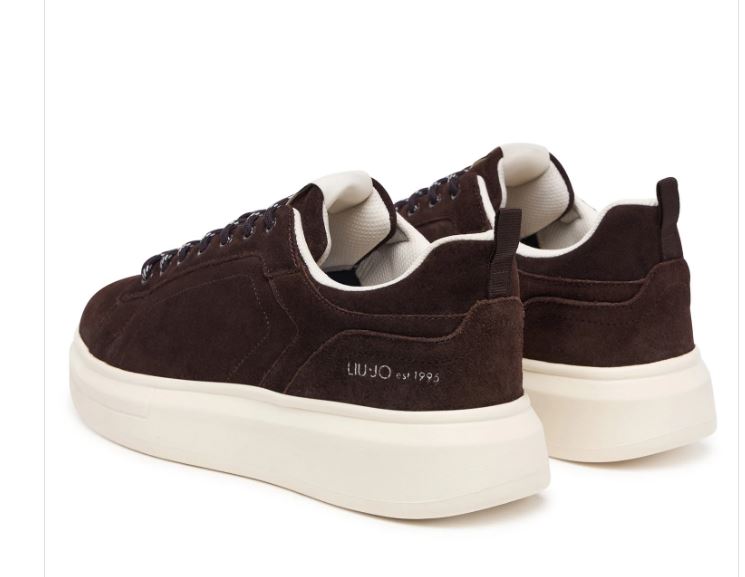 SNEAKERS PELLE SCAMOSCIATA LIU JO MARRONE