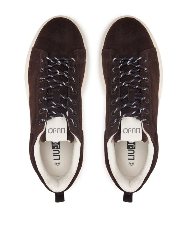 SNEAKERS PELLE SCAMOSCIATA LIU JO MARRONE