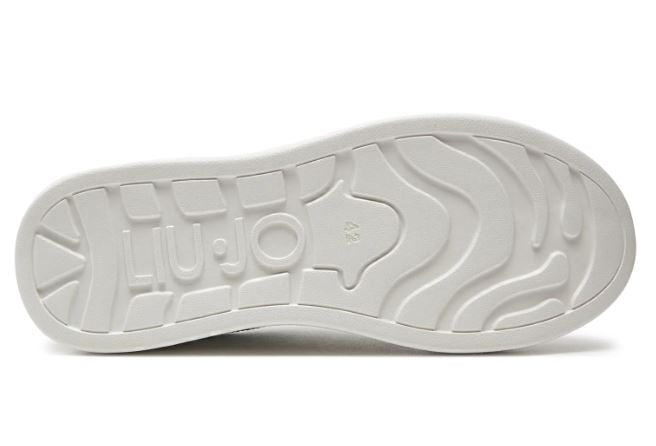 SNEAKERS BIG 01  LIU JO PELLE BIANCA DETTAGLIO BLU