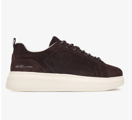 SNEAKERS PELLE SCAMOSCIATA LIU JO MARRONE