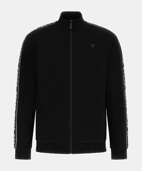 FELPE ZIP GUESS FASCE LOGO NERA