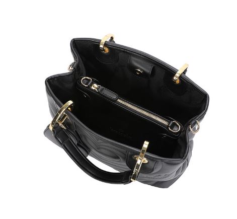 BORSE A MANO BETH MATELASSE' BRACCIALINI CUORE NERA MEDIA