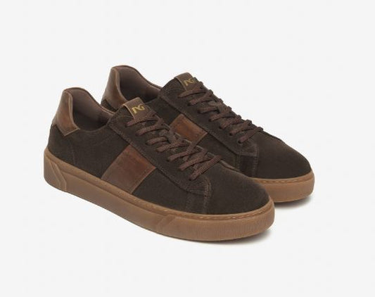 SNEAKERS SCAMOSCIATA NEROGIARDINI T.MORO