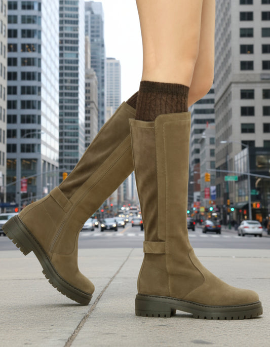 STIVALI SUEDE ELASTEN NEROGIARDINI SPAGO