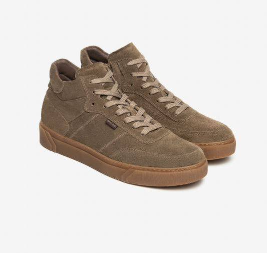 SNEAKERS ALTA SCAMOSCIATA NEROGIARDINI FANGO